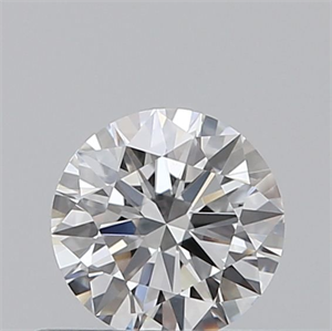 Picture of Natural Diamond 0.40 Carats, Round with Excellent Cut, E Color, VVS2 Clarity and Certified by GIA