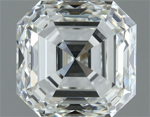Picture of Natural Diamond 1.01 Carats, Asscher with  Cut, H Color, VS1 Clarity and Certified by IGI