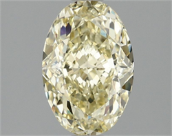 Picture of Lab Grown Diamond 2.10 Carats, Oval with  Cut, Fancy Intense Yellow Color, VS1 Clarity and Certified by IGI