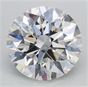 Lab Grown Diamond 1.09 Carats, Round with Ideal Cut, D Color, VS1 Clarity and Certified by IGI