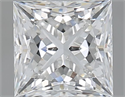 Natural Diamond 1.01 Carats, Princess with  Cut, E Color, SI1 Clarity and Certified by GIA