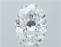 Natural Diamond 2.51 Carats, Oval with  Cut, E Color, VS2 Clarity and Certified by GIA
