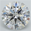 Del inventario de diamantes de laboratorio, 2.55 quilates, Redondo , Color D, claridad VS2 y certificado GIA