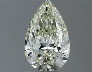 Picture of Natural Diamond 1.02 Carats, Pear with  Cut, K Color, VVS1 Clarity and Certified by IGI