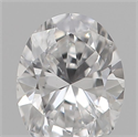 Natural Diamond 0.19 Carats, Oval with  Cut, D Color, VS2 Clarity and Certified by IGI