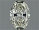 Natural Diamond 1.50 Carats, Oval with  Cut, K Color, SI1 Clarity and Certified by IGI