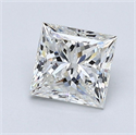 Natural Diamond 1.30 Carats, Princess with  Cut, H Color, VS1 Clarity and Certified by GIA