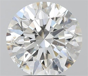 Picture of Natural Diamond 3.02 Carats, Round with Excellent Cut, G Color, SI2 Clarity and Certified by GIA