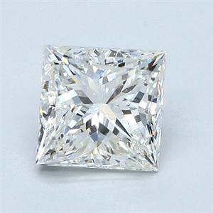 Picture of Natural Diamond 1.50 Carats, Princess with  Cut, I Color, VS1 Clarity and Certified by GIA