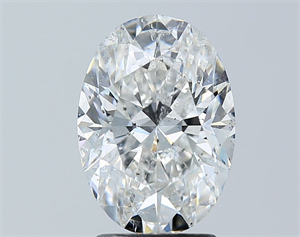 Picture of Natural Diamond 2.50 Carats, Oval with  Cut, F Color, SI2 Clarity and Certified by GIA