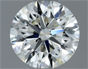 Natural Diamond 0.60 Carats, Round with Excellent Cut, H Color, VVS2 Clarity and Certified by IGI