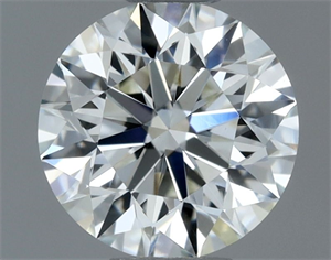 Picture of Natural Diamond 0.60 Carats, Round with Excellent Cut, H Color, VVS2 Clarity and Certified by IGI