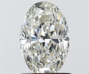 Picture of Natural Diamond 0.90 Carats, Oval with  Cut, H Color, SI1 Clarity and Certified by IGI
