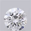 Lab Grown Diamond 1.02 Carats, Round with Excellent Cut, D Color, VVS2 Clarity and Certified by IGI
