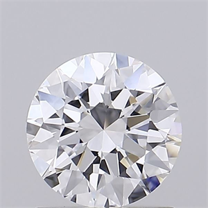 Picture of Lab Grown Diamond 1.02 Carats, Round with Excellent Cut, D Color, VVS2 Clarity and Certified by IGI