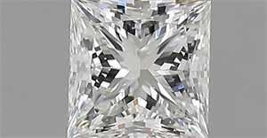 Picture of Natural Diamond 0.52 Carats, Princess with  Cut, G Color, VVS1 Clarity and Certified by IGI