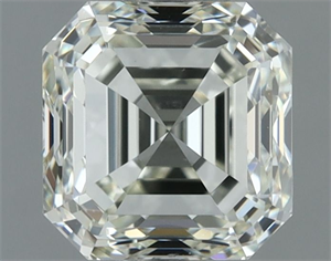 Picture of Natural Diamond 1.00 Carats, Asscher with  Cut, J Color, VVS2 Clarity and Certified by IGI