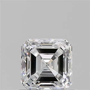 Foto Diamante Natural 0.71 quilates, Asscher , Color D, claridad VVS2 y certificado GIA de