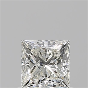 Picture of Natural Diamond 0.71 Carats, Princess with  Cut, J Color, VVS2 Clarity and Certified by GIA