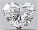 Natural Diamond 0.42 Carats, Heart with  Cut, E Color, VVS2 Clarity and Certified by GIA