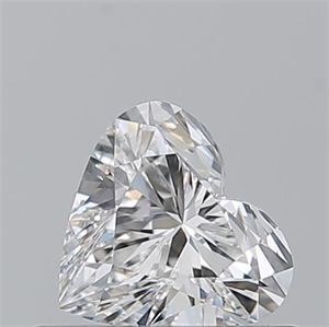 Picture of Natural Diamond 0.50 Carats, Heart with  Cut, G Color, SI1 Clarity and Certified by GIA