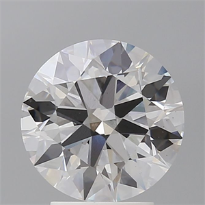 Picture of Lab Grown Diamond 3.09 Carats, Round with Ideal Cut, E Color, VS1 Clarity and Certified by IGI