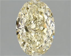 Picture of Lab Grown Diamond 2.03 Carats, Oval with  Cut, Fancy Intense Yellow Color, VS1 Clarity and Certified by IGI