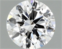 Lab Grown Diamond 1.02 Carats, Round with Ideal Cut, D Color, VVS2 Clarity and Certified by IGI