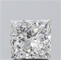 Natural Diamond 1.50 Carats, Princess with  Cut, F Color, VS1 Clarity and Certified by GIA