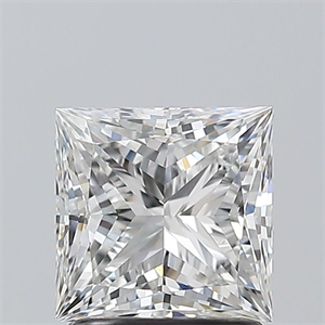 Picture of Natural Diamond 1.50 Carats, Princess with  Cut, F Color, VS1 Clarity and Certified by GIA