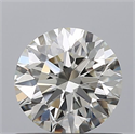 Natural Diamond 0.56 Carats, Round with Excellent Cut, H Color, VS1 Clarity and Certified by IGI