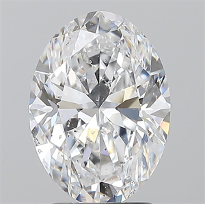 Picture of Natural Diamond 2.51 Carats, Oval with  Cut, D Color, SI2 Clarity and Certified by GIA