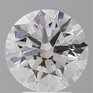 Picture of Lab Grown Diamond 3.52 Carats, Round with Ideal Cut, E Color, VS1 Clarity and Certified by IGI