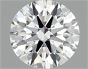 Lab Grown Diamond 1.10 Carats, Round with Ideal Cut, D Color, VS1 Clarity and Certified by IGI