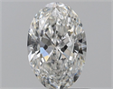 Natural Diamond 0.71 Carats, Oval with  Cut, F Color, SI2 Clarity and Certified by GIA