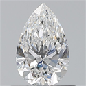 Natural Diamond 0.60 Carats, Pear with  Cut, E Color, VS1 Clarity and Certified by GIA