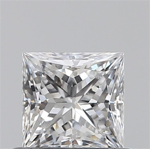 Picture of Natural Diamond 0.56 Carats, Princess with  Cut, D Color, SI1 Clarity and Certified by GIA