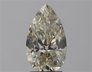 Picture of Natural Diamond 2.00 Carats, Pear with  Cut, M Color, SI2 Clarity and Certified by GIA