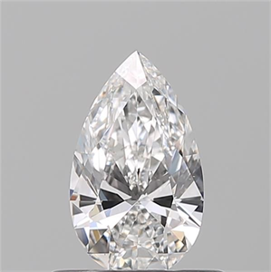 Picture of Natural Diamond 0.50 Carats, Pear with  Cut, E Color, VS2 Clarity and Certified by GIA