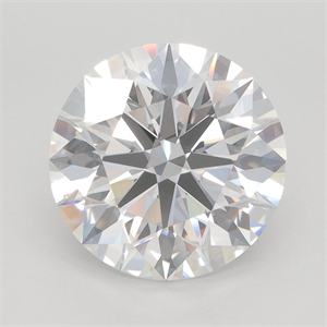 Picture of Lab Grown Diamond 5.51 Carats, Round with Ideal Cut, G Color, IF Clarity and Certified by IGI