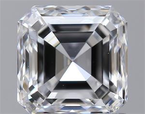 Picture of Natural Diamond 1.02 Carats, Asscher with  Cut, E Color, VS1 Clarity and Certified by GIA