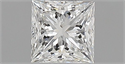 Natural Diamond 0.42 Carats, Princess with  Cut, F Color, VS1 Clarity and Certified by GIA