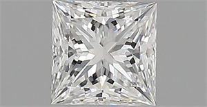 Picture of Natural Diamond 0.42 Carats, Princess with  Cut, F Color, VS1 Clarity and Certified by GIA