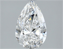 Natural Diamond 1.56 Carats, Pear with  Cut, E Color, FL Clarity and Certified by GIA