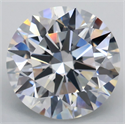 Lab Grown Diamond 4.28 Carats, Round with Ideal Cut, D Color, VS1 Clarity and Certified by IGI