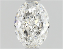 Natural Diamond 0.51 Carats, Oval with  Cut, F Color, VVS2 Clarity and Certified by GIA