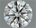 Natural Diamond 0.70 Carats, Round with Excellent Cut, I Color, VVS2 Clarity and Certified by IGI