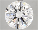 Lab Grown Diamond 5.55 Carats, Round with Excellent Cut, F Color, VVS2 Clarity and Certified by IGI