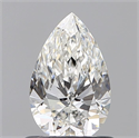 Natural Diamond 0.72 Carats, Pear with  Cut, F Color, VVS1 Clarity and Certified by GIA