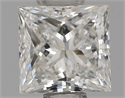 Diamante Natural 0.51 quilates, Princesa , Color F, claridad SI1 y certificado IGI